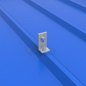 Système de fixation de panneaux solaires anodisés Super Solar pour toiture, pince en L, boulon de suspension 80 mm, support photovoltaïque pour carport métallique - Product Image 3