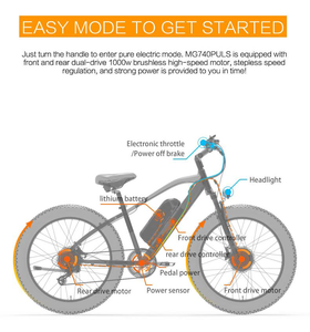 Xe Đạp Điện 2022 W Giá Khuyến Mãi Lốp Béo 26 Inch Pin Lithium 17,5ah Xe Đạp Địa Hình Thành Phố Ebike Giá Khuyến Mãi 2000 - Product Image 3