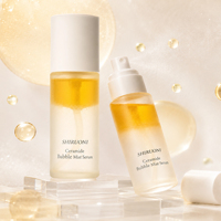 Sérum de soin OEM 3 couches à bulles et brume, avec céramide et phytosphingosine, logo personnalisé, affinant les pores, hydratation intense pour peaux sensibles
