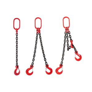 マンガン鋼フック、耐久性のあるダブルフックと4つのフックg80リフティングチェーン - Product Image 2