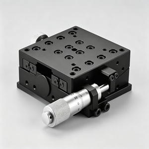 Plateau goniométrique à rouleaux croisés 60x60mm, réglage manuel de précision de l'angle, inclinaison ±3 degrés pour capteur photonique - Product Image 3