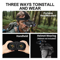 Shun Tai Xin Lunettes de vision nocturne à fixation sur tête avec batterie 4500 mAh, résolution 4K, grossissement 8X, vision nocturne couleur, portée de 300 mètres, 30 ips
