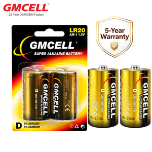 แบตเตอรี่อัลคาไลน์ 2 แพ็ค 1.5 โวลต์ แบตเตอรี่ขนาด D สำหรับไฟฉาย วิทยุ ของเล่น - Product Image 1
