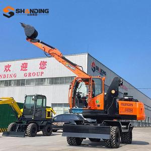 Vente à prix réduit SHANDING Mini-excavatrice sur roues 9 tonnes 10 tonnes 13 tonnes CE EPA Euro 5 Hydraulique 4x4 - Product Image 5