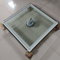 Plancher d'accès surélevé en verre transparent Majet 600x600mm pour scène de piste de danse