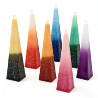 Ensemble cadeau de bougies Havdalah haut de gamme Traditionnel Fait à la main Multi-mèches Longue durée de combustion Décoratif Bougies juives de table debout pour Shabbat