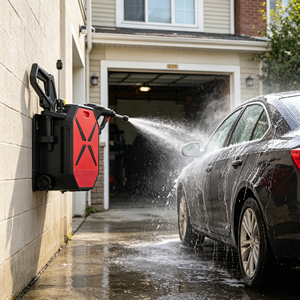 Compact Wall Mounted High Pressure Cleaner with Integrated Auto-retract Hose Reel Professional Jet <strong>Wash</strong> for Small Car <strong>Wash</strong> Bay - Product Image 3