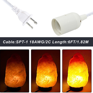 E26 Pendant Light <b>Lamp</b> Socket With On-Off Switch Close to Polarized Plug Nema 1-15p Power Cable - Product Image 3