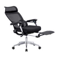 SHUNMAS SM548A-GP-T chaise de bureau exécutive chaise d'ordinateur pivotante ergonomique en maille avec repose-pieds BIFMA