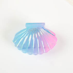 Qianjin Hot Selling Fris Schattige Kleurrijke Gradiënt Shell Haaraccessoires Pc Hars Haarclips Clip Haarspelden - Product Image 5