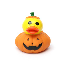 Baignoire en forme de canard en caoutchouc PVC imprimé en masse personnalisé Halloween Jouets pour le bain intégrant des motifs