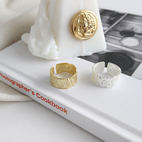 Anillos de boda de oro de 18k y Plata de Ley 925 para mujer, anillos ajustables de diseño para parejas