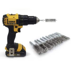 <span class=keywords><strong>Brosse</strong></span> d'alésage en acier inoxydable <span class=keywords><strong>Brosse</strong></span> métallique à poils en acier inoxydable pour <span class=keywords><strong>perceuse</strong></span> électrique <span class=keywords><strong>Brosse</strong></span> métallique de nettoyage en acier inoxydable - Product Image 4