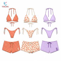Baju Renang Leopard Print Custom, Baju Renang Stretch, Baju Mandi, Bikini Plus Size