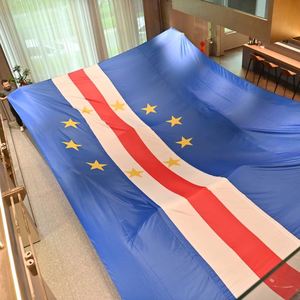 Drapeaux en polyester imprimés numériquement de haute qualité en gros (3x5 pieds) – Drapeaux promotionnels personnalisés de Cabo Verde (Drapeaux géants personnalisés pour entreprises) - Product Image 4