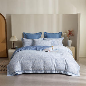 ชุดเครื่องนอนผ้าฝ้ายเนื้อนุ่มสี่ชิ้น ดูโอ ซี อ้าย เม่ย เหมียน คัง ลายดอกไม้ทันสมัย ไม่ยับ ซักเครื่องได้ - Product Image 2