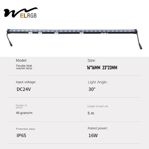 Dc 24V <span class=keywords><strong>RGB</strong></span> Dải thông minh ánh sáng không thấm nước linh hoạt <span class=keywords><strong>LED</strong></span> Tường máy giặt dải ánh sáng ngoài trời tuyến tính Silicone đen PCB PVC sử dụng trong nhà - Product Image 5