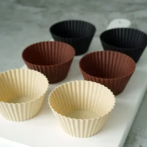 Cetakan Muffin Cup Silikon Antilengket, Dapat Digunakan Kembali Cetakan Kue Silikon Grade Makanan Dapat Digunakan Kembali