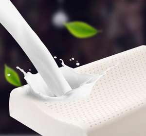 Natuurlijk Thaise Latex Kussen Met Katoenen Hoes Slaap Orthopedisch Traagschuim Bed Neksteun Pijnstilling Kussen - Product Image 5