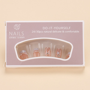 Puro hecho a mano usable al por mayor corto agua brillo ojo de gato mariposa arte uñas postizas parche fototerapia piezas de uñas extraíbles - Product Image 5