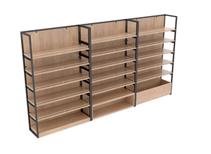 Estanterías Metálicas Modernas de Color Gris Antracita para Supermercados, Tiendas Concept y Boutiques de Moda, en Oferta - Product Image 3