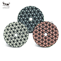 Pads de polissage diamantés à sec LITTLE ANT, 4 pouces (100 mm), 7 étapes, OEM, pour marbre et granit, avec abrasif fin – Prix usine