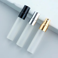 Flacon pulvérisateur en verre dépoli 5ml 10ml, mini atomiseur de parfum rechargeable de poche, tube flacon pour échantillons de voyage