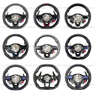 Housse de <span class=keywords><strong>volant</strong></span> en cuir à 3 branches pour VW Golf 4-8 GTI Polo <span class=keywords><strong>Scirocco</strong></span> Passat Golf R - Product Image 2
