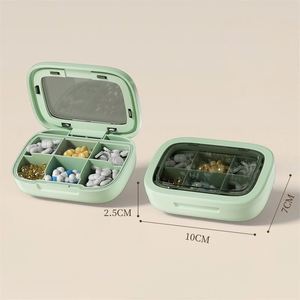 High Quality 6-Slot <b>Plastic</b> Pill Case for Capsules <b>Pocket</b> Size Medicine Holder - Product Image 2