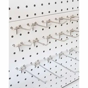 Süpermarket perakende ekran Pegboard asma kancaları donanım mağaza aksesuarları delikli pano Metal tel kanca