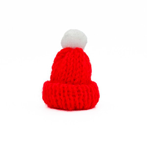 Mini chapeau DIY pour poupée, accessoires vestimentaires, chapeau grenouille, chapeau de Noël, produit fini, article en fil fait main au crochet - Product Image 5