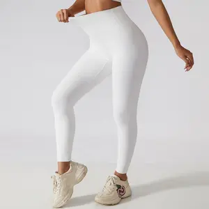 Mallas elásticas de entrenamiento para correr, pantalones de Yoga, alta calidad, Sexy, de cintura alta, venta al por mayor, novedad