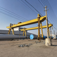 Grue portique à double poutre de 16 tonnes et 32 tonnes pour travaux d'entretien d'équipements de cimenterie avec conception de cadre à haute rigidité