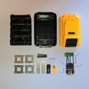 Prix usine Dewal 20V 8.0Ah 10Ah DCB208 DCB206 Boîtier en plastique avec carte BMS PCB grande taille 10 cellules 21700 DCB184 18V Boîtier en plastique - Product Image 6