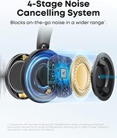Soundcore Space One Pro 耳机带耳机盒，超快速充电，自适应主动降噪耳机，由 6 个麦克风驱动