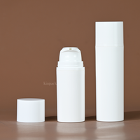Flacon pompe sans air en plastique de qualité supérieure, plusieurs capacités (15 ml, 30 ml, 50 ml), emballage luxueux pour sérum cosmétique et soins de la peau