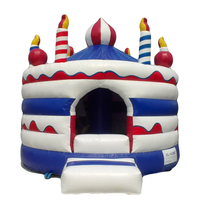 Château gonflable en forme de gâteau pour cadeau d'anniversaire Maison gonflable pour enfants 13 pieds Château gonflable commercial pour enfants pour la fête