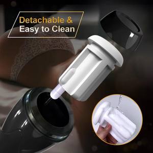 Entrenador de vibraciones <span class=keywords><strong>para</strong></span> <span class=keywords><strong>hombres</strong></span> Totalmente automático12 Vibración y 5 Copa de masturbación de empuje Succión Masturbador telescópico Juguete sexual - Product Image 5