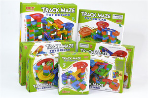 Juego de bloques de construcción de plástico ABS para niños, juguete educativo para armar carreras de canicas, DIY, 180 piezas - Product Image 4