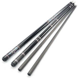 Queue de billard Predator en fibre de <span class=keywords><strong>carbone</strong></span>, 2 pièces, 58 pouces, avec incrustation géométrique noire, fût à faible déflexion, prise en main fluide, pointe de 12,4 mm - Product Image 4