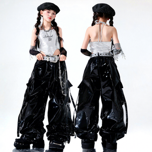 Tenue de danse <span class=keywords><strong>jazz</strong></span> pour filles, vêtements de performance tendance et élégants, looks de défilé pour jeunes filles, style hip-hop streetwear - Product Image 3