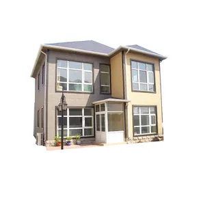 工厂高品质轻钢别墅房屋青岛廉价模块化房屋预制玻璃纤维房屋和别墅