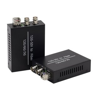 Convertidor Bidireccional de <span class=keywords><strong>SDI</strong></span> a Fibra de <span class=keywords><strong>12G</strong></span>, Extensor de HD-<span class=keywords><strong>SDI</strong></span> sobre Fibra, Sin Comprimir, 4K, Compatible con SMPTE 424M/292M, Ranura SFP - Product Image 1