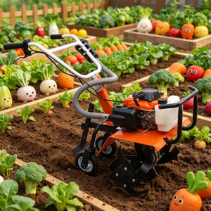 Mini motoculteur rotatif à essence <span class=keywords><strong>pour</strong></span> ameublir le sol des jardins potagers et des vergers - Product Image 1