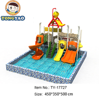 Tongyao - Glissade aquatique en fibre de verre et acier pour piscine extérieure, parc aquatique, jeux aquatiques, utilisation à domicile, pour les enfants de 3 à 12 ans