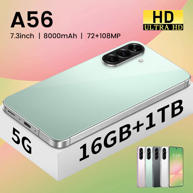 Wholesale A56 Stylish 4G Smartphone | 8000mAh | Dual SIM | Spanish & African Language OS for Latin America & Africa Branding