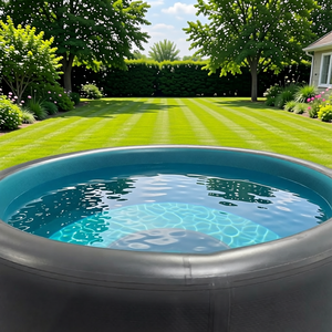 Spa <span class=keywords><strong>gonflable</strong></span> sur mesure en gros avec siège, <span class=keywords><strong>couvercle</strong></span> et chauffage à bulles, <span class=keywords><strong>jacuzzi</strong></span> durable et portable pour 2 à 6 personnes - Product Image 3