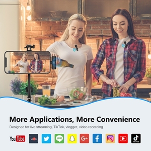 Alibaba Puluz Mic Lavalier Micrófono para iPhone Android <span class=keywords><strong>Comprar</strong></span> micrófonos a granel de sitios web de compras en el extranjero para Tiktok YouTube - Product Image 4