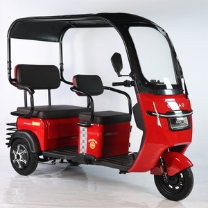 Triciclos Eléctricos de Pasajeros de Alta Potencia 850W 48V 12AH 20AH 32AH con Cubierta Completa, Venta al Por Mayor de Fábrica - Product Image 6