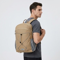 Sac à dos multifonctionnel écologique durable, fermeture éclair, imperméable, léger, portable, sac d'école pour hommes